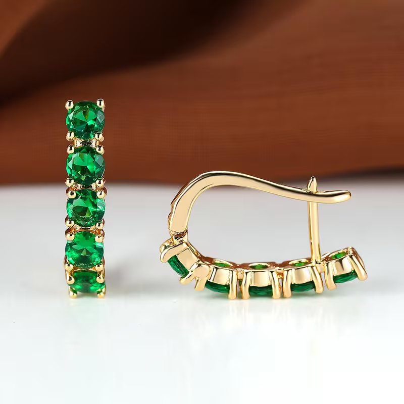 Everline Crystal Hoop Earrings — image 2
