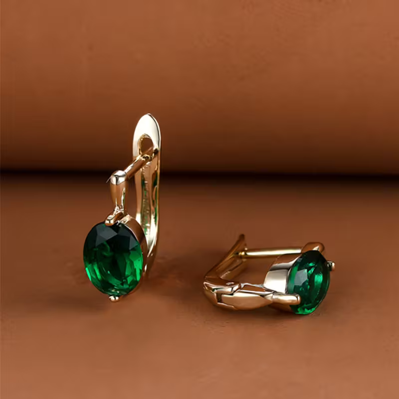 Luxe Oval Glow Earrings — image 2