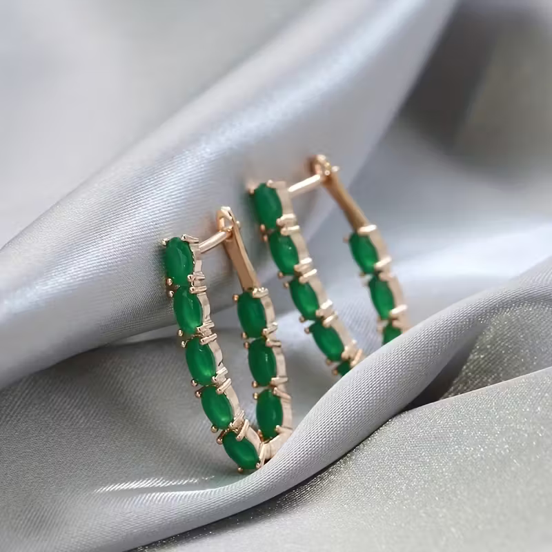 Classic Crystal Hoop Earrings — image 4