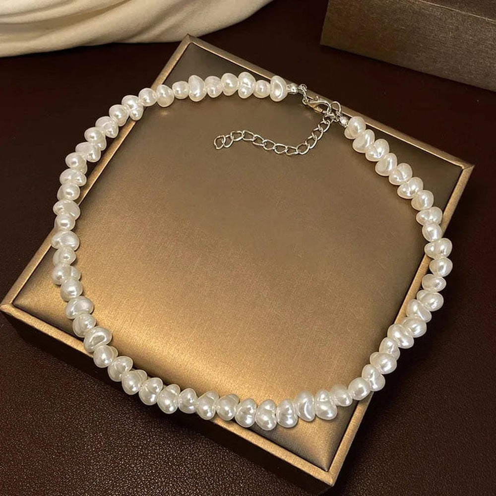 Exquisite Pearl Necklace White Gold — image 1