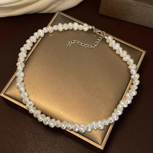 Exquisite Pearl Necklace White Gold — image 1