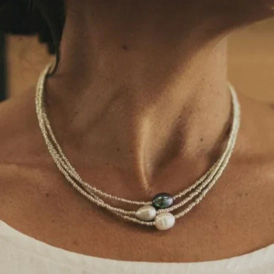Antique Lustre Pearl Necklace — image 1