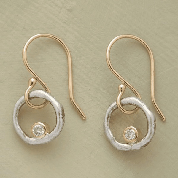 Retro Gold and Silver Earrings — image 1