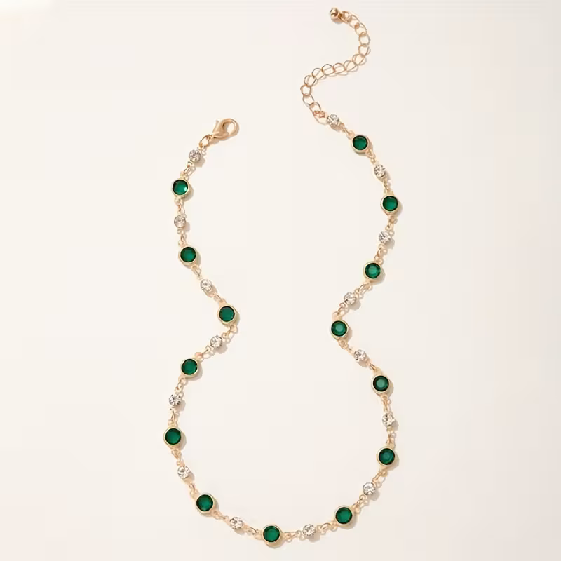 Verdant Dots Statement Necklace — image 2