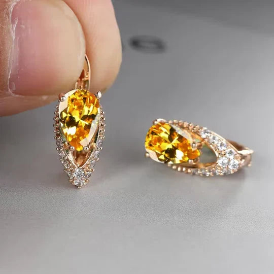 Classic Crystal Teardrop Earrings — image 4