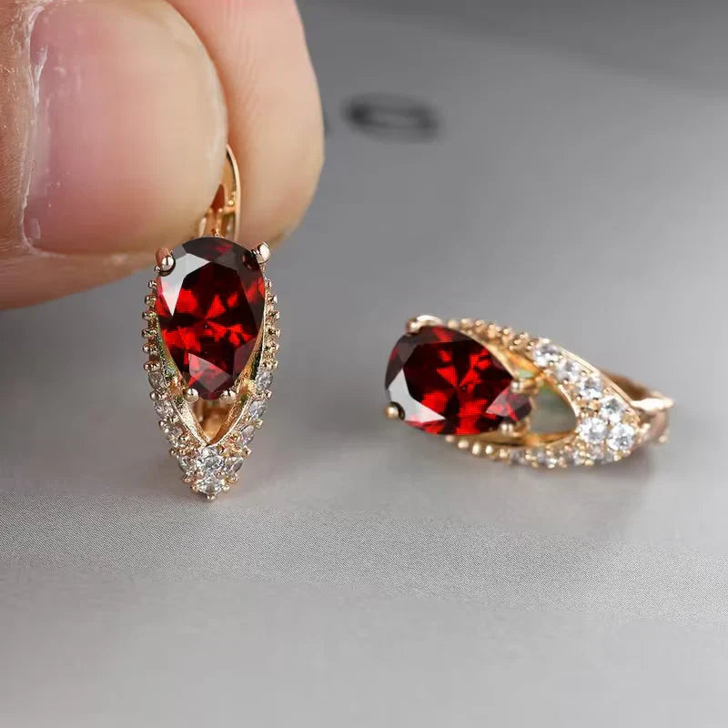 Classic Crystal Teardrop Earrings — image 6