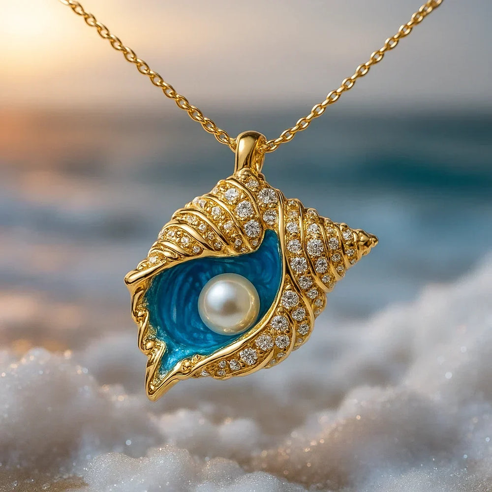 Radiant Pearl Seashell Necklace — image 1