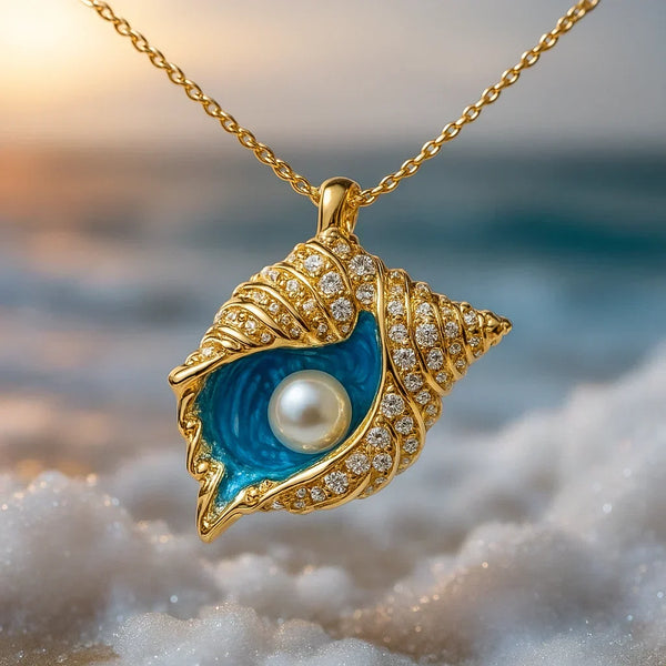 Radiant Pearl Seashell Necklace — image 1