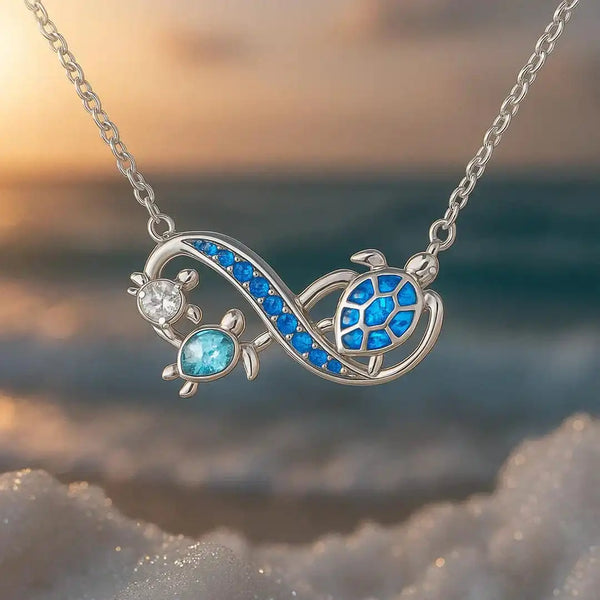 Twin Silver Turtle Necklace — image 1