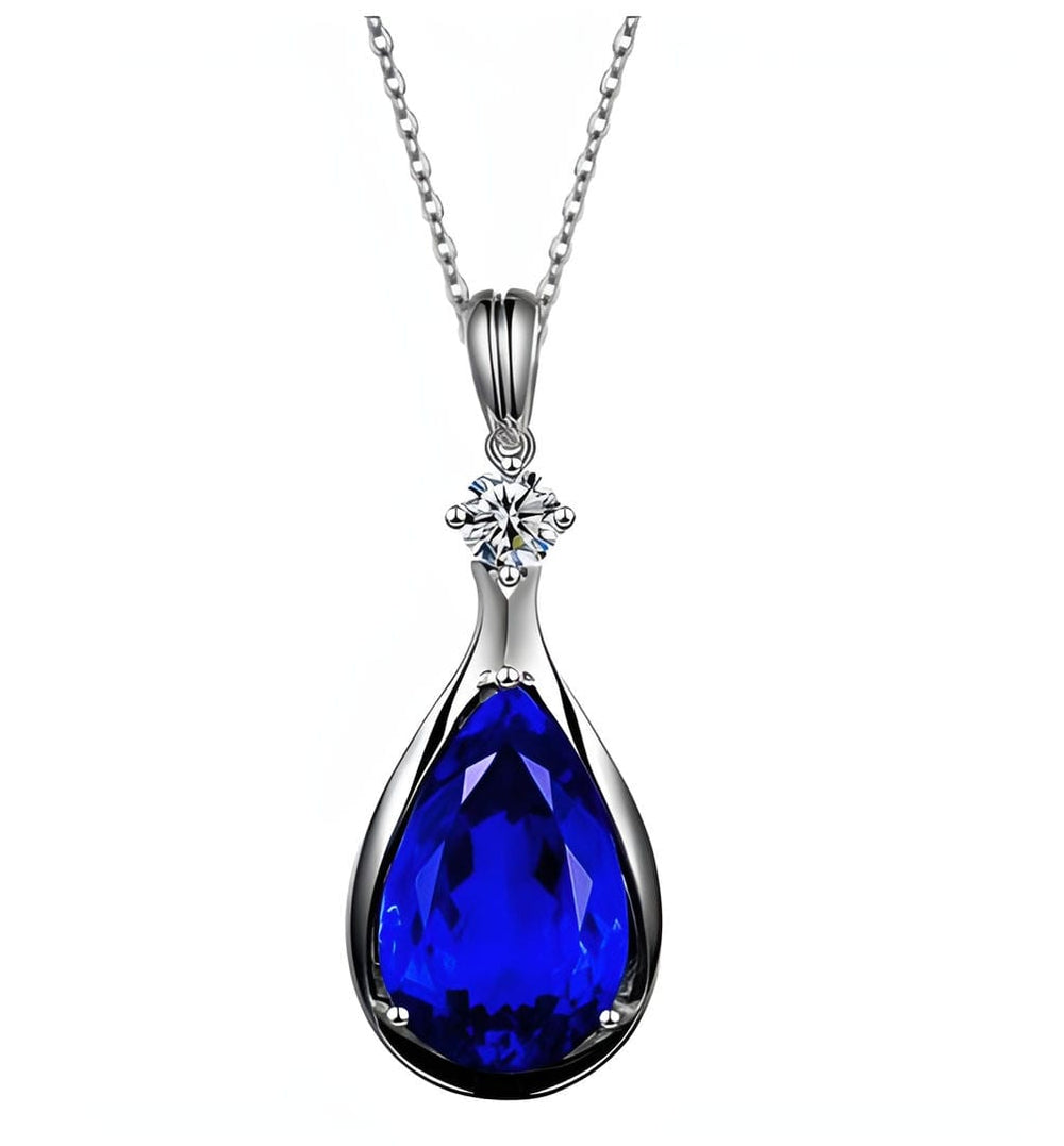 Sapphire Infinity Pendant Necklace — image 1