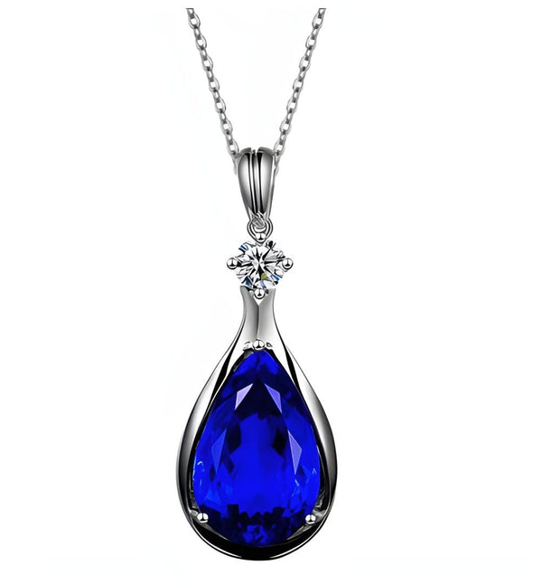 Sapphire Infinity Pendant Necklace — image 1