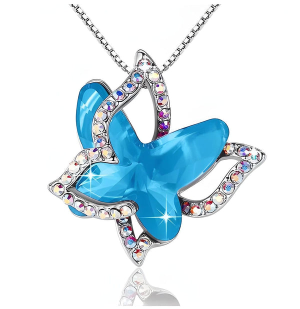 Sapphire Butterfly Necklace — image 1