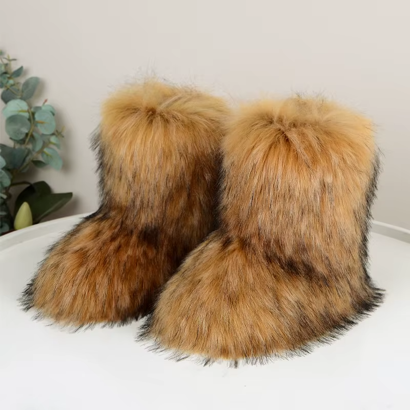 Luna - Faux Fur Boots