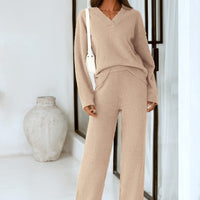 Osonn Lounge Sets for Women Two Piece Sweaters Pajama Set Fall Fashion Loungewear Outfits Matching Winter Clothes