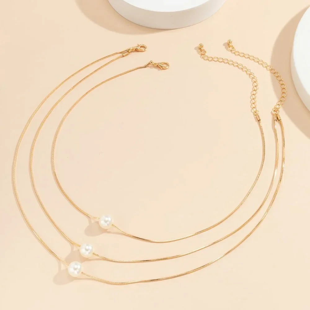 Magical Triple Pearl Necklace — image 2