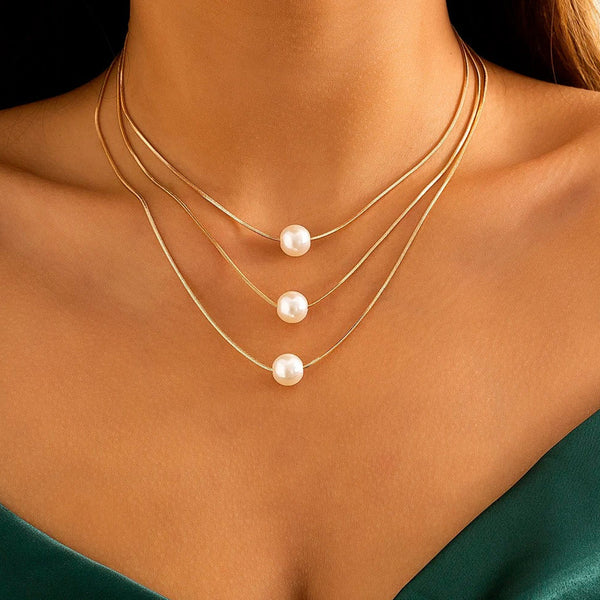 Magical Triple Pearl Necklace — image 1
