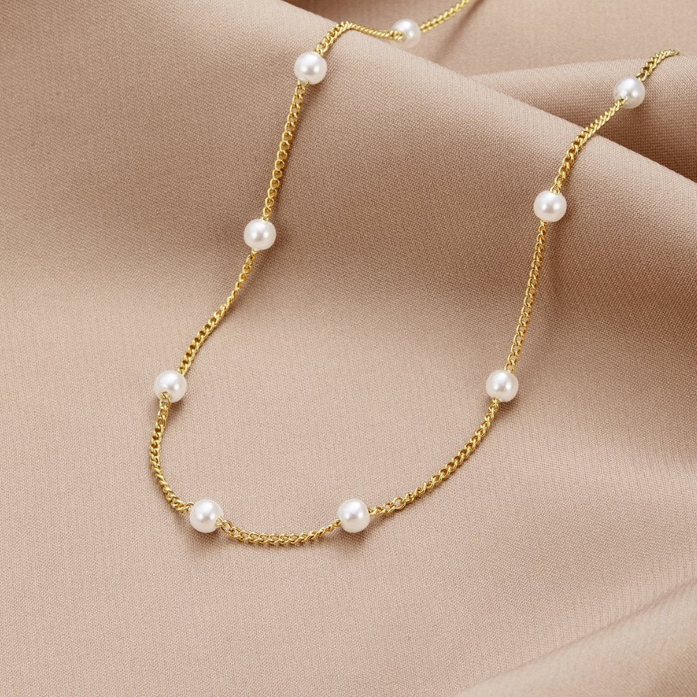 Timeless Pearl Gold Necklace — image 1