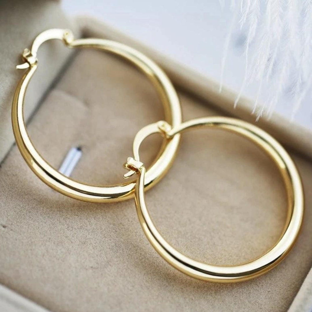 Radiant Large Gold Hoops — image 1