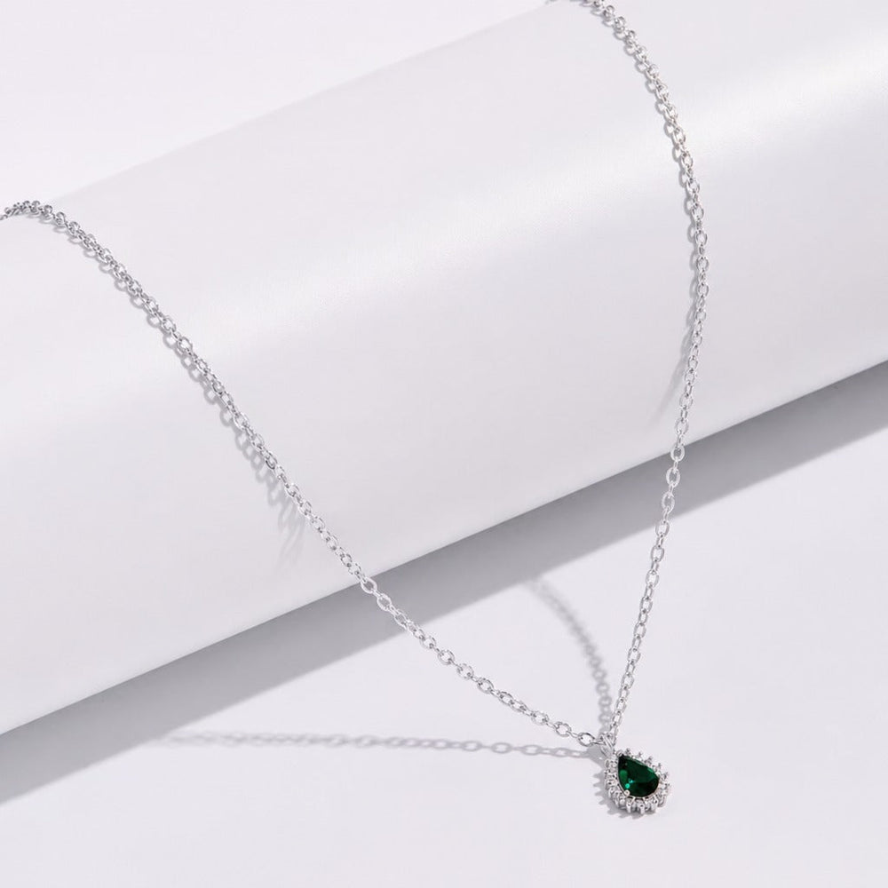Emerald Stone Dew Necklace — image 2