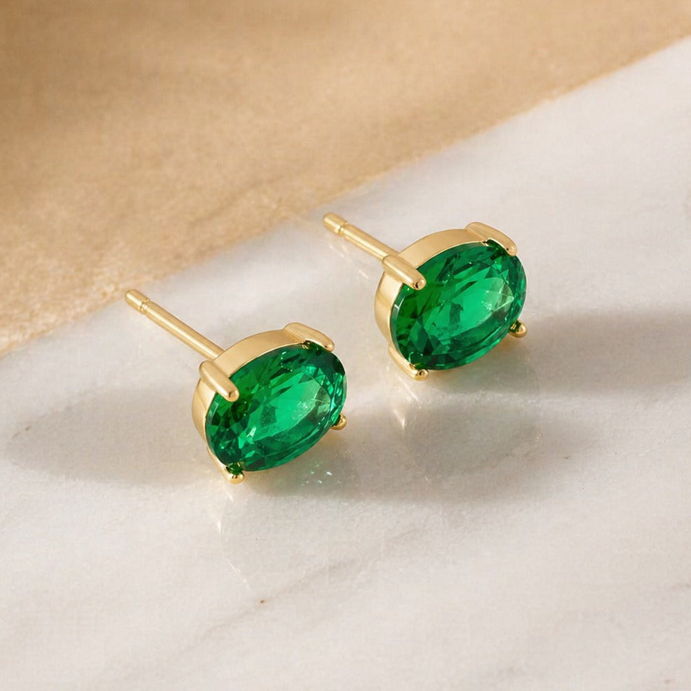 Gleam Oval Statement Earrings — image 2