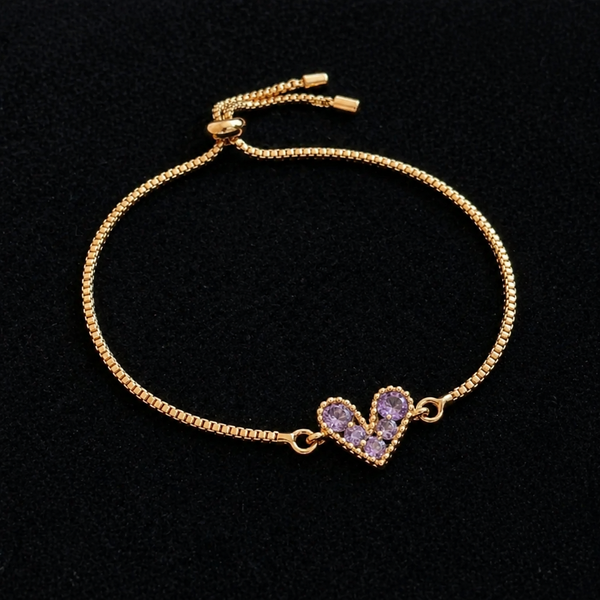 Lilac Love Gold Bracelet — image 1