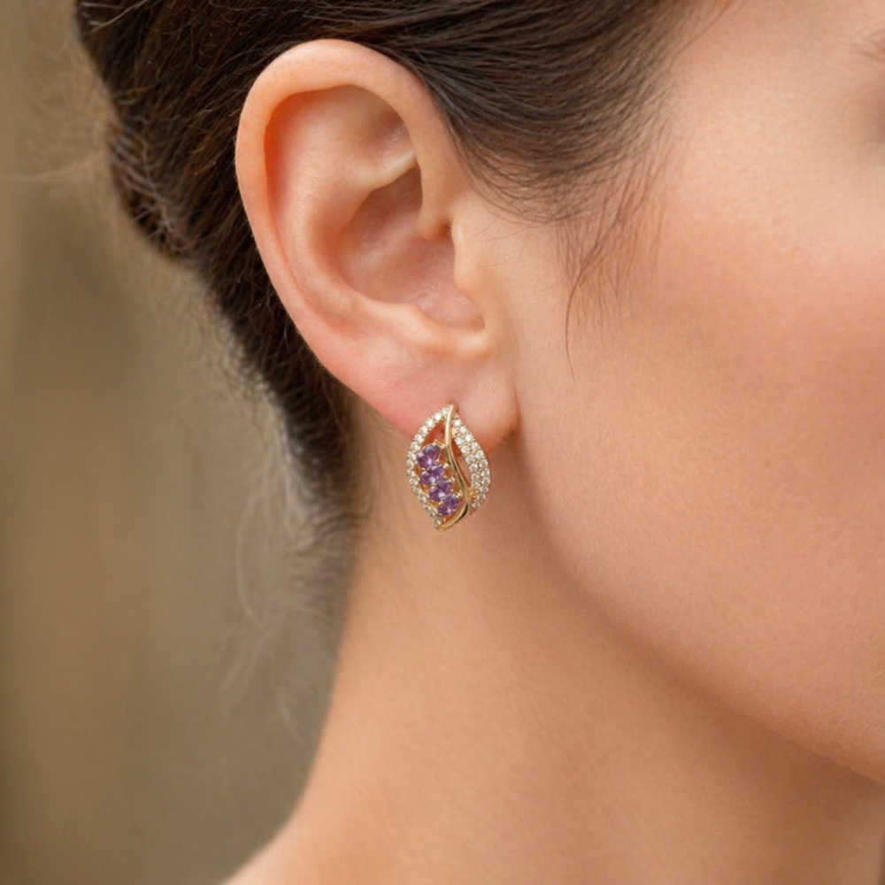 Isola Lilavere Rose Gold Earrings — image 2
