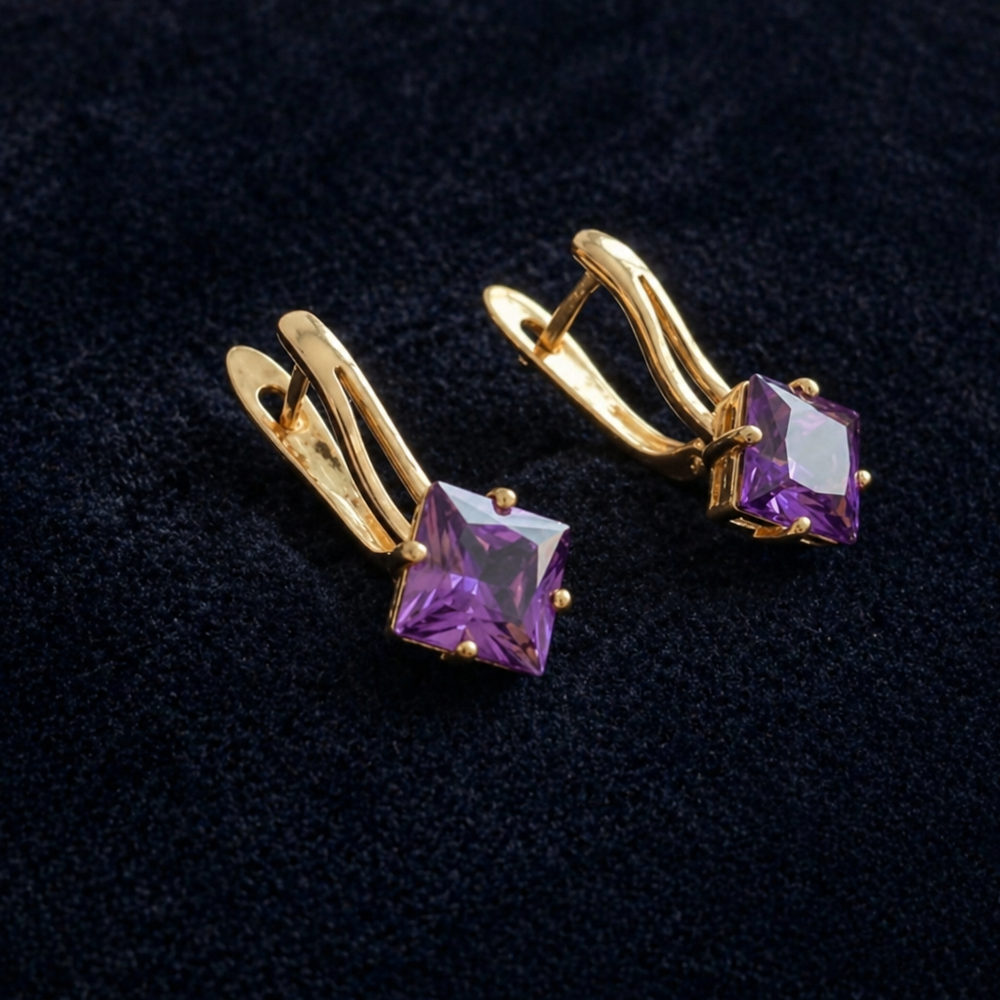 Zephira Crownlight Rose Gold Earrings — image 1