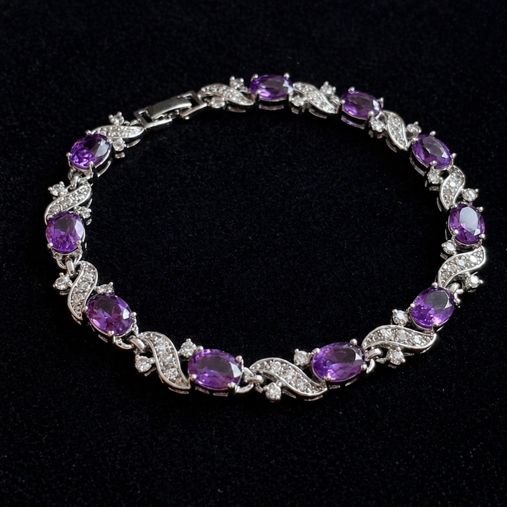 Giada Valethyst White Gold Bracelet — image 1