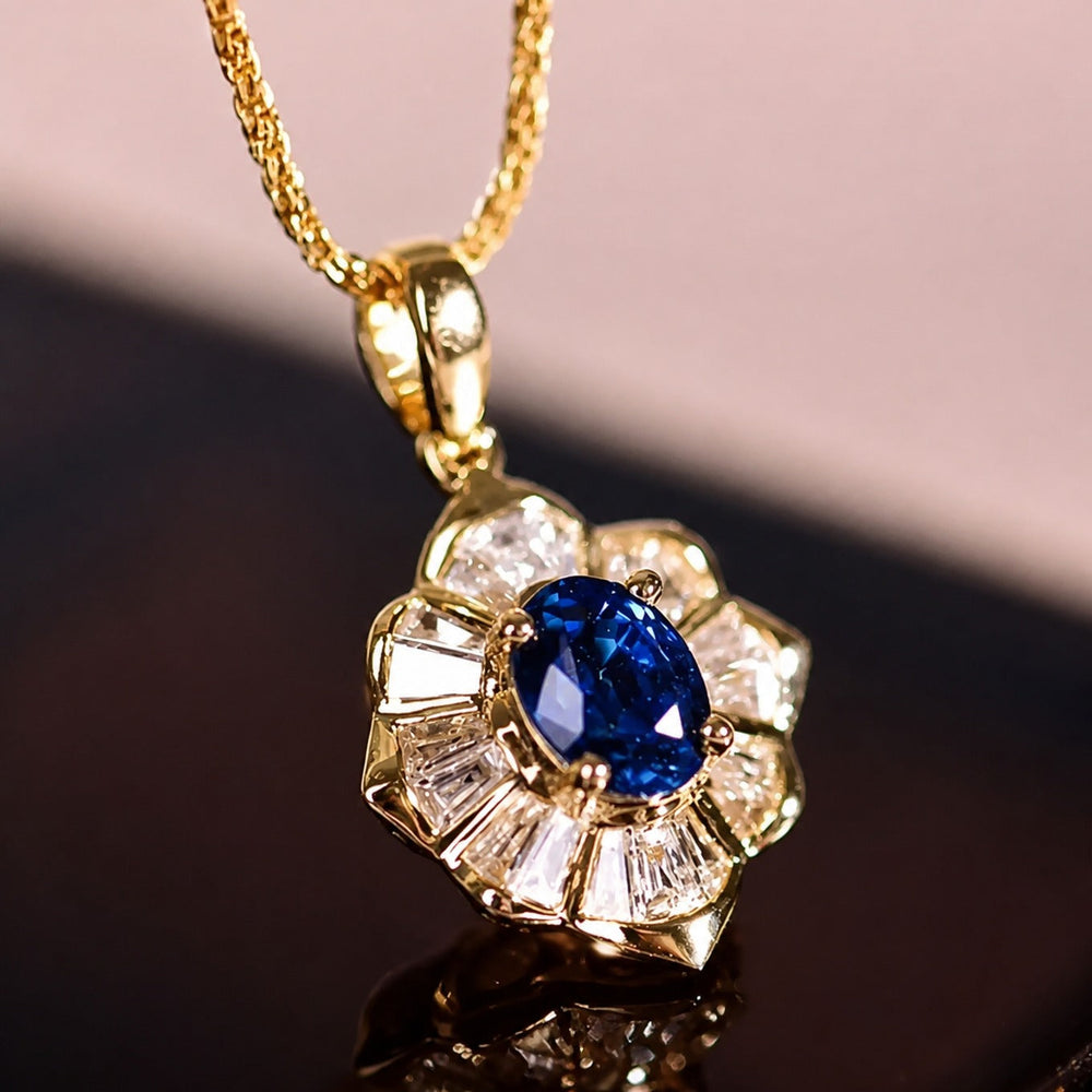 Kavella Noctazure Gold Necklace — image 1