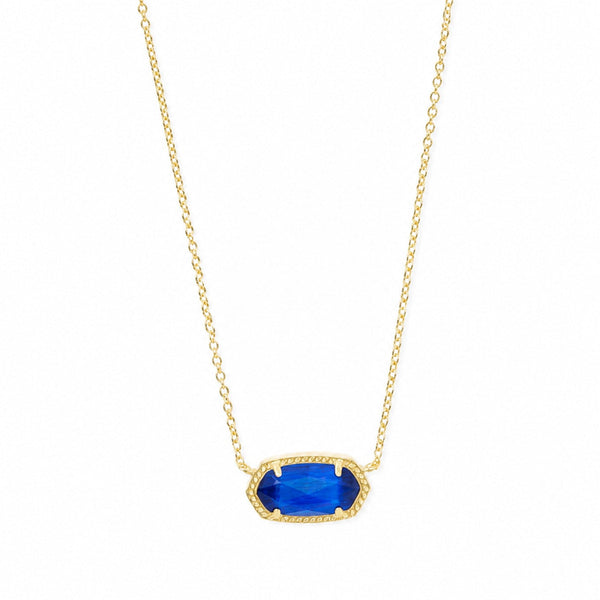 Classic Oval Gold Sapphire Necklace — image 1