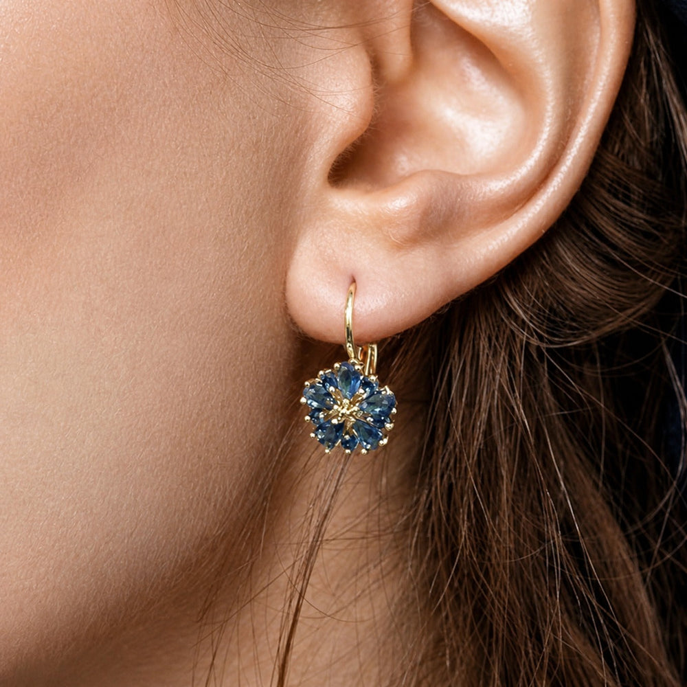 Calina Flower Gold Earrings — image 2