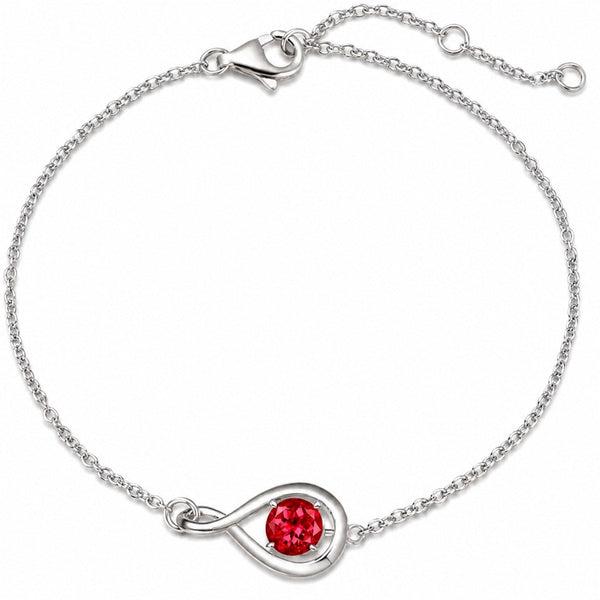 Ruby Infinity White Gold Bracelet — image 1
