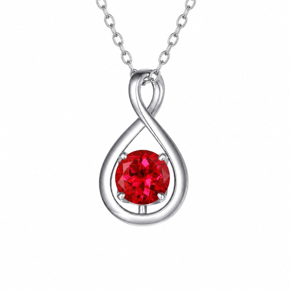 Ruby Infinity White Gold Necklace — image 1