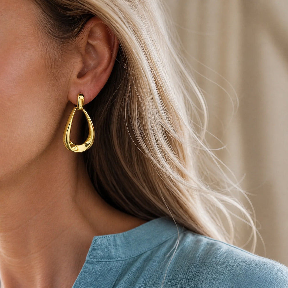 Golden Cascade Drop Earrings — image 1