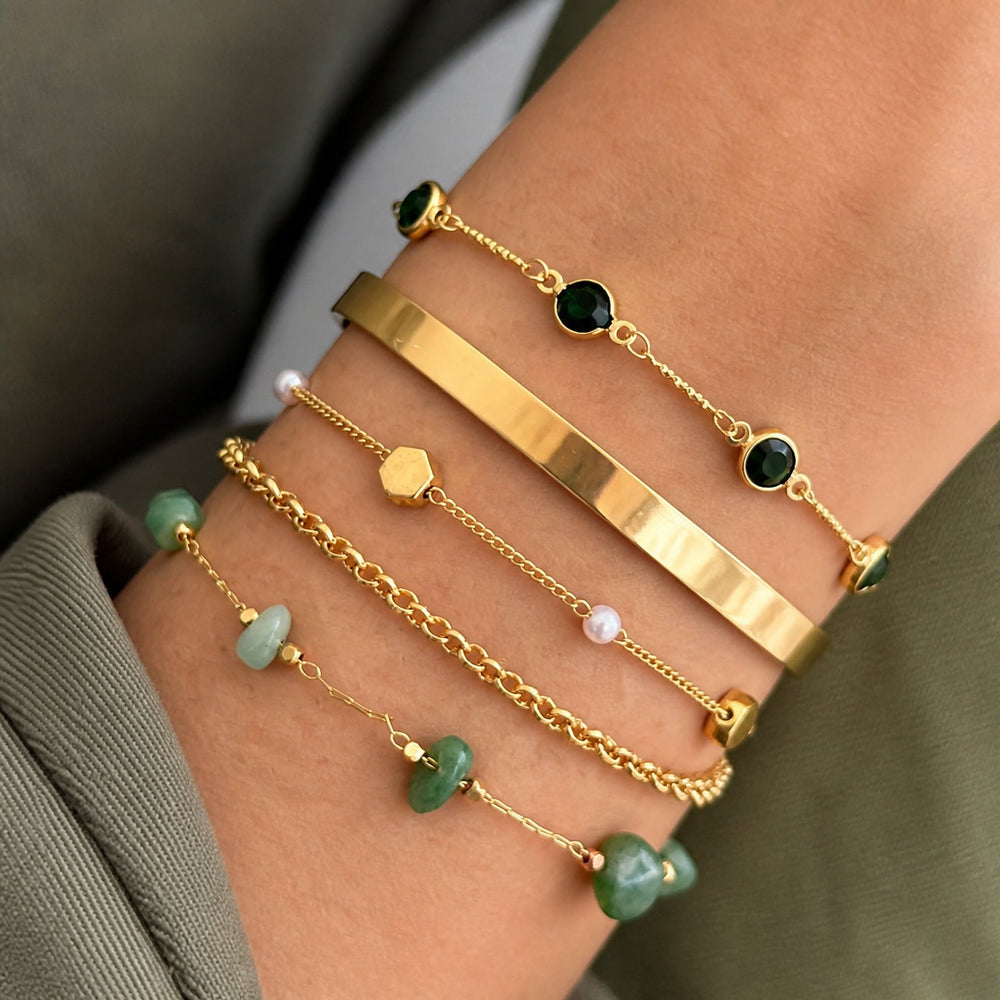 Golden Laurel Bracelet Set — image 1