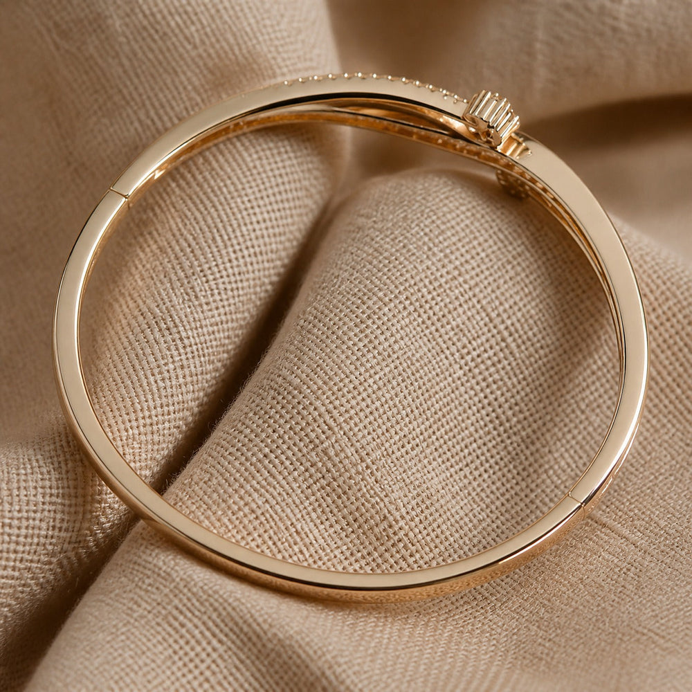 Opulent Gold Statement Bangle — image 2