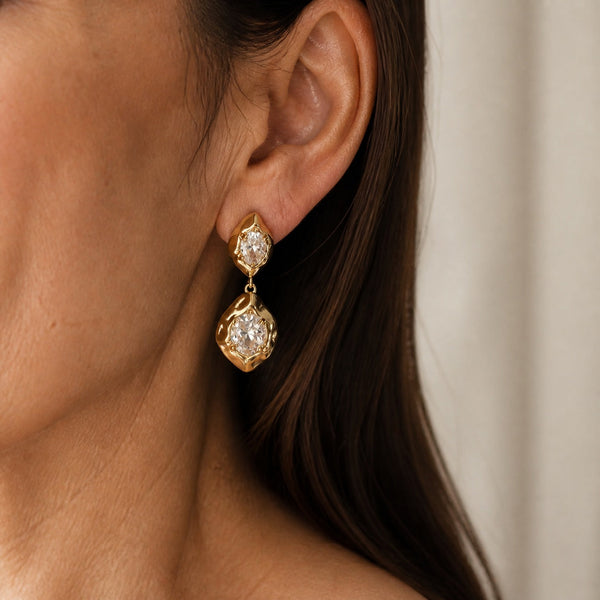 Estate Vintage Drop Earrings — image 1