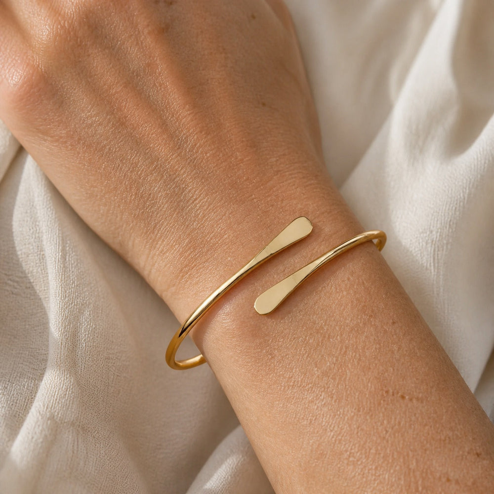 Golden Edge Open Bracelet — image 1