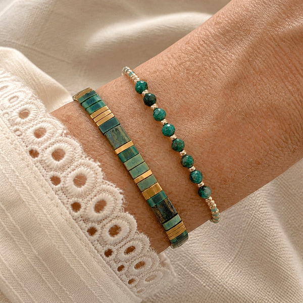 Bohemian Green Charm Bracelet — image 1