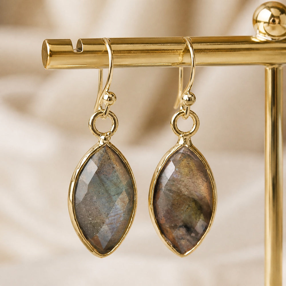 Labradorite Teardrop Earrings — image 1