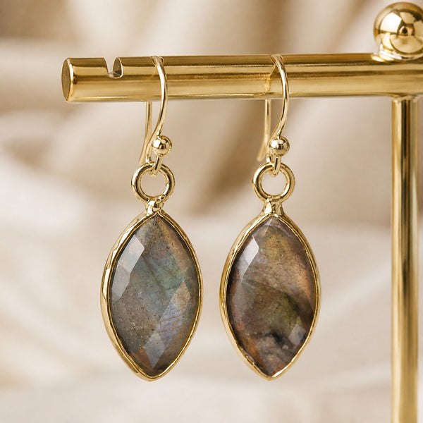 Labradorite Teardrop Earrings — image 1