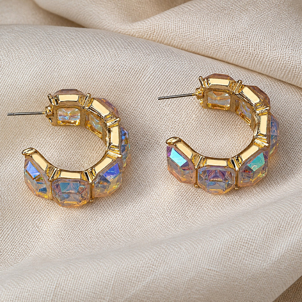 Aurora Resin Hoop Earrings — image 2