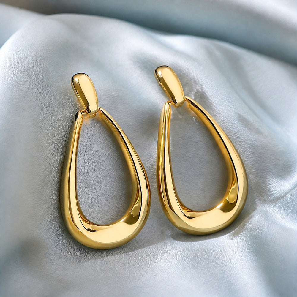 Golden Cascade Drop Earrings — image 2