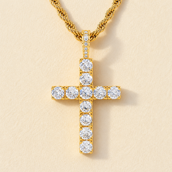 Classic Cross Crystal Necklace — image 1