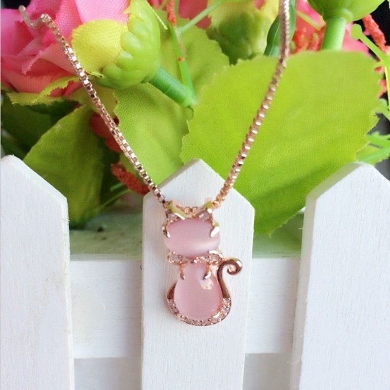Zircon Cat Necklace — image 3