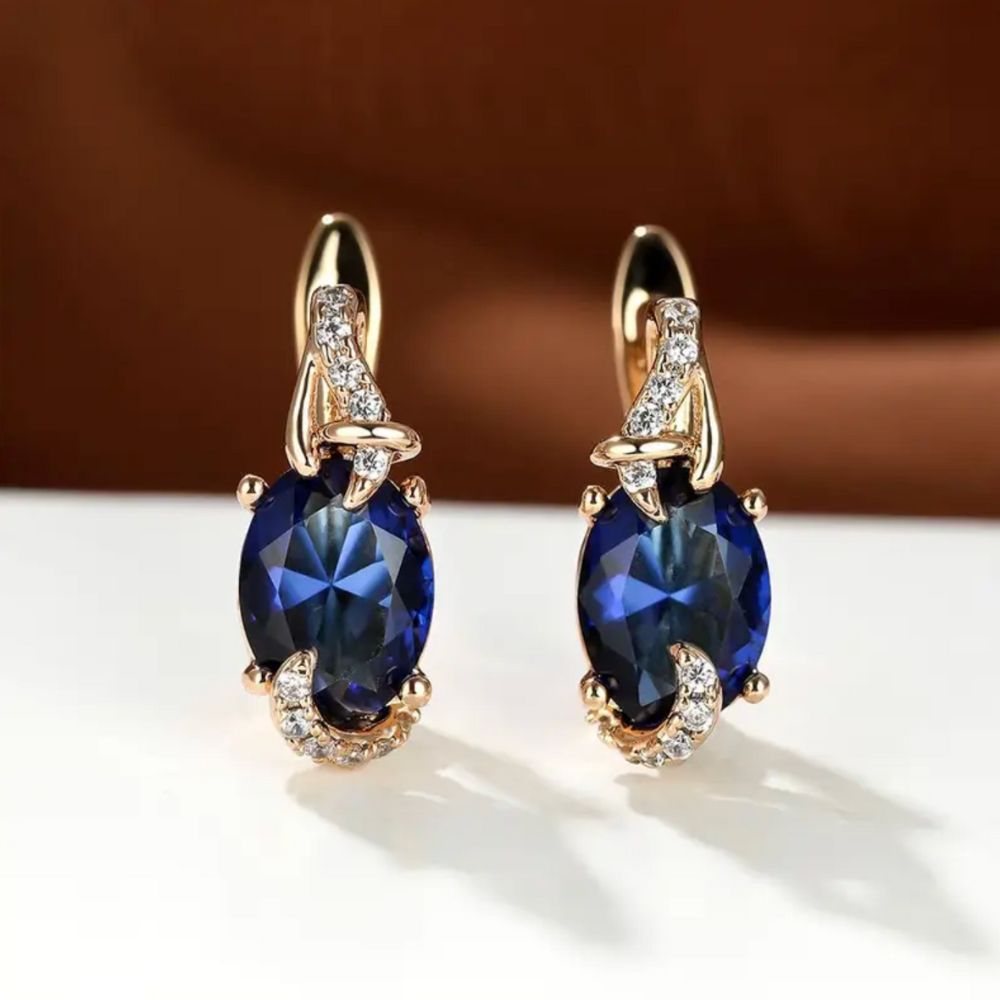 Royal Midnight Gold Earrings — image 1