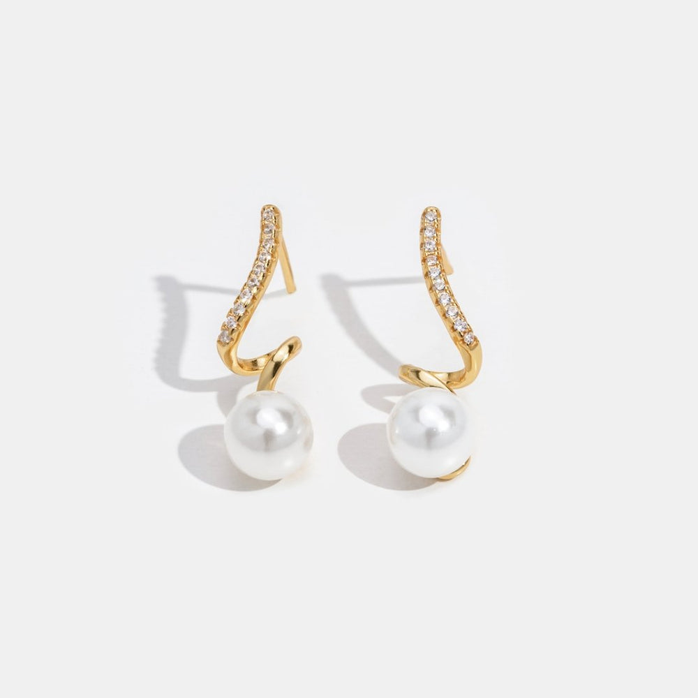 Pearl Wave Earrings — image 3