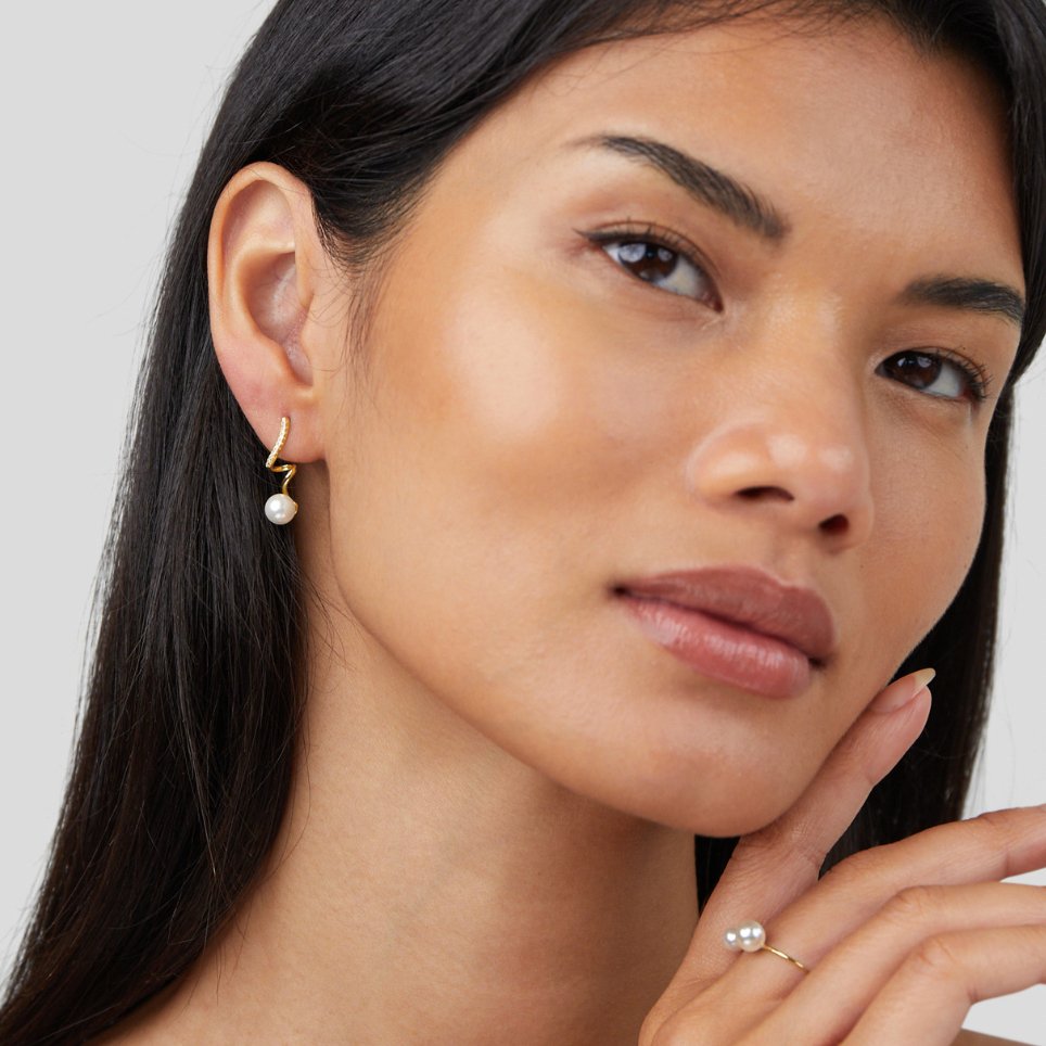 Pearl Wave Earrings — image 4