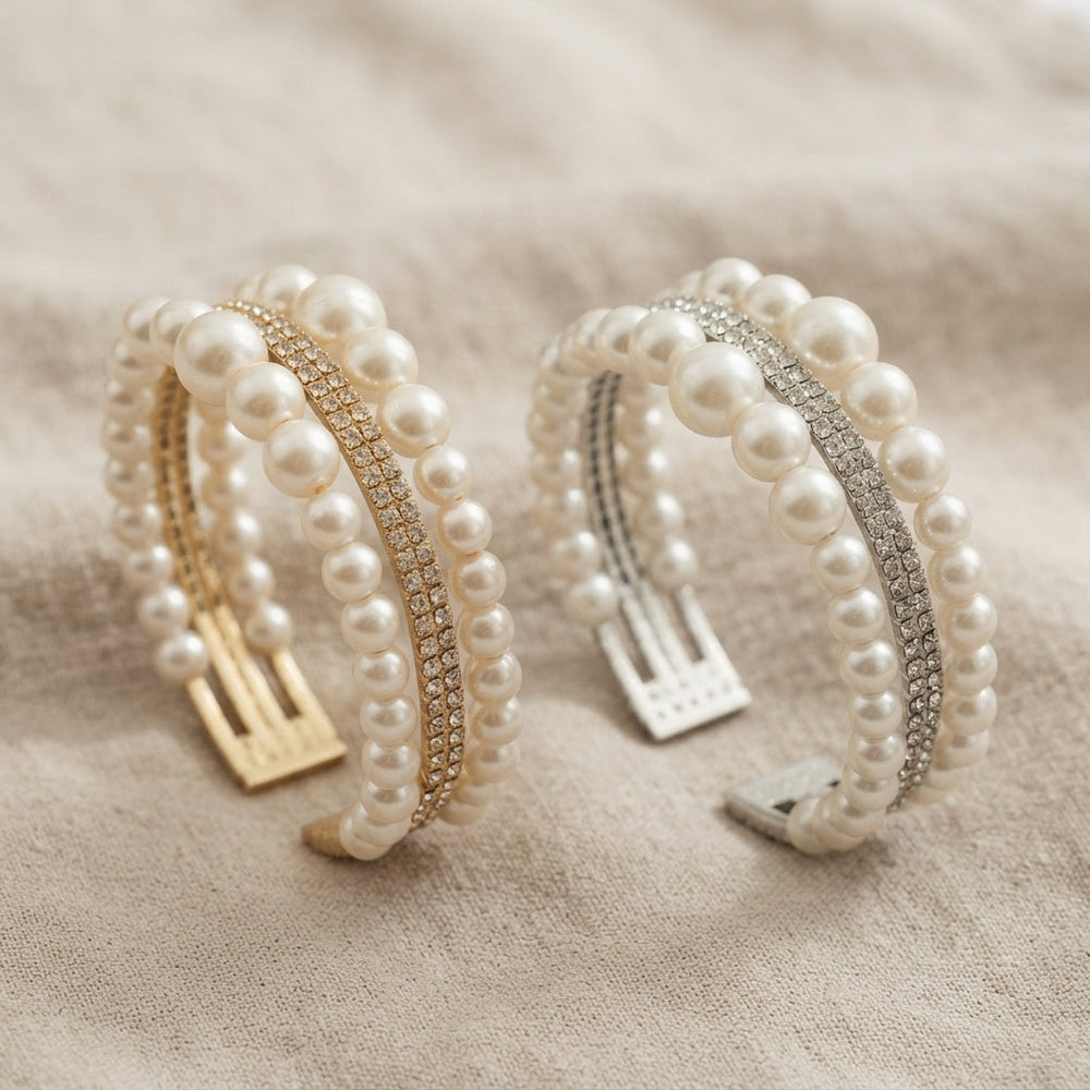 Baroque Pearl Cascade Bracelet — image 1