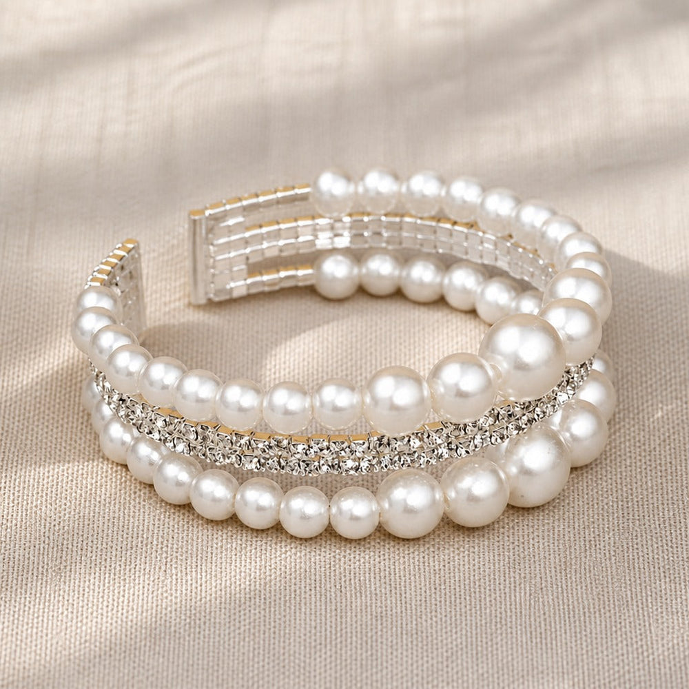 Baroque Pearl Cascade Bracelet — image 2